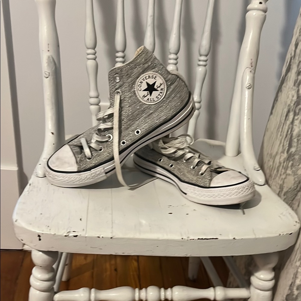 Converse Gray High-Top Sneakers
